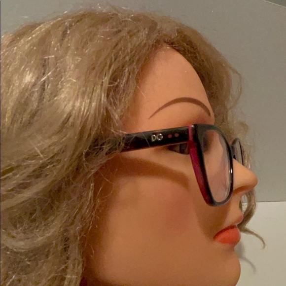 Doloc Gabbana beautiful eyeglasses red and brown main image 16